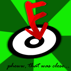F nearly marks the spot