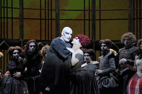 Gounod: Faust - Andreass Bauer (Mephistopheles) & ensemble (Photo: Agnese Zeltina (c) Latvian National Opera and Ballet)