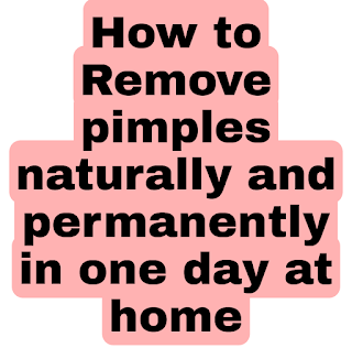 Remove pimple home remedy