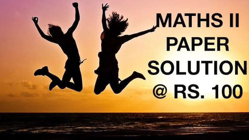 MATHS 2 PAPER SOLUTION FOR BOARD EXAM 