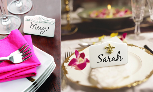 seating chart a breeze with these stylish erasable ceramic place cards