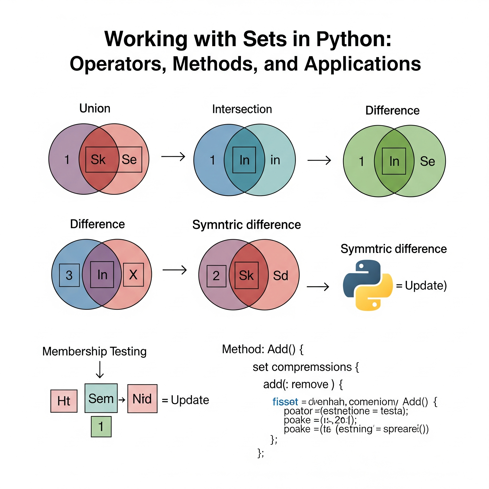 Working with Sets in Python: Operators, Methods, and Applications