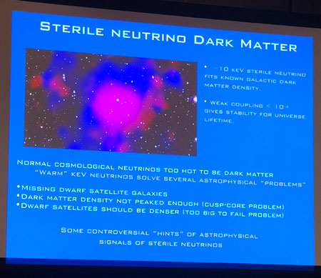 Searching for sterile neutrinos as dark matter (Eric Hudson, "HUNTER..." presentation at APS 2019 Dark Matter Workshop)