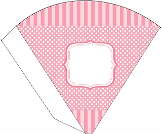 So Girly in Pink Free Printable Cones.