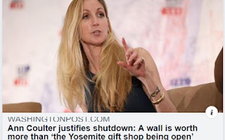 Ann Coulter justifies shutdown: A wall is worth more than ‘the Yosemite gift shop being open’