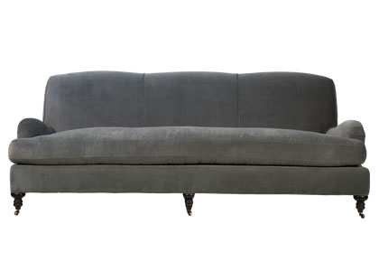 Sofa Gray on Jayson Home And Garden Ellory Sofa Grey Velvet Upholstered Black