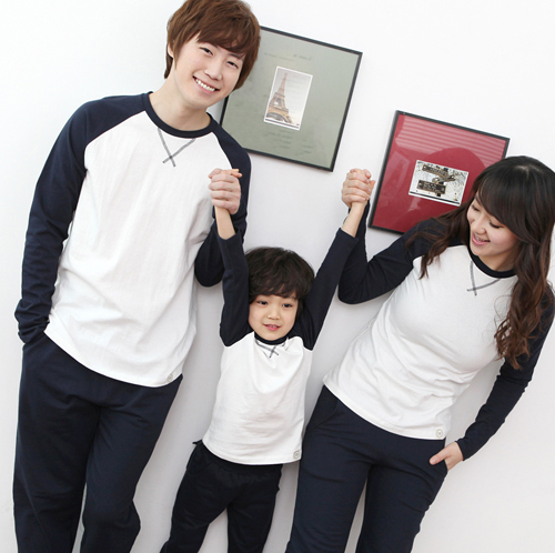 Long Raglan Sleeves T-Shirt Set