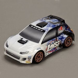 1/24 4WD Rally Car RTR: Blue Spatter