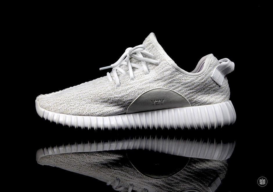 White adidas Yeezy 350 Boost