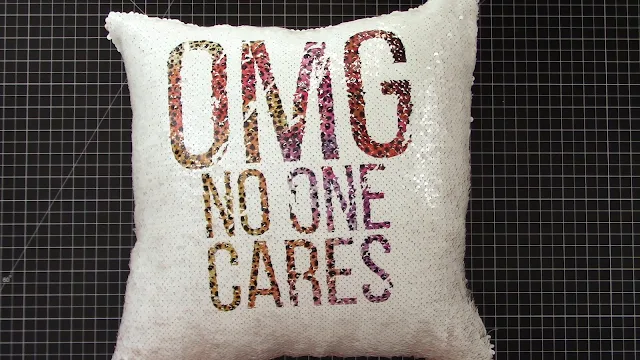 infusible ink, sequin pillows, cricut infusible ink, project idea, sublimation