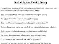 Naskah Drama Persahabatan 6 Orang Lucu