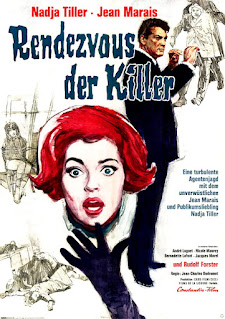 RENDEZCOUS DER KILLER. Alemania. Cartel. Autor: Ernst Litter. AGENTE MUY SECRETO. Pleins feux sur Stanislas. 1965. Francia, Alemania Occidental. Dirección: Jean-Charles Dudrumet. Reparto: Jean Marais, Nadja Tiller, André Luguet, Bernadette Lafont, Rudolf Forster, Nicole Maurey, Marcelle Arnold, Yvonne Clech, Alice Field, Guy Grosso, Michel Modo, Clément Harari, Dorothée Blanck, Jean-Roger Caussimon, Billy Kearns, Bernard La Jarrige, Edward Meeks, Max Montavon, Jacques Morel, Alain Nobis, Pierre Tchernia, Henri Tisot, César Torres, Edmond Tamiz, Rico Lopez.