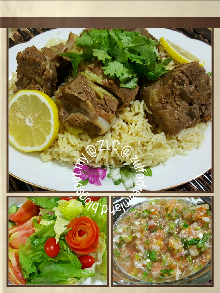 ZULFAZA LOVES COOKING: Iftar 25 : Lamb Mandy (Nasi Arab 