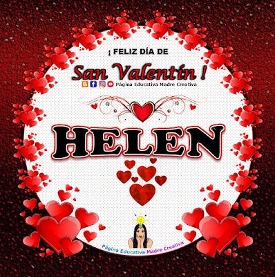 Feliz Día de San Valentín - Nombre Helen