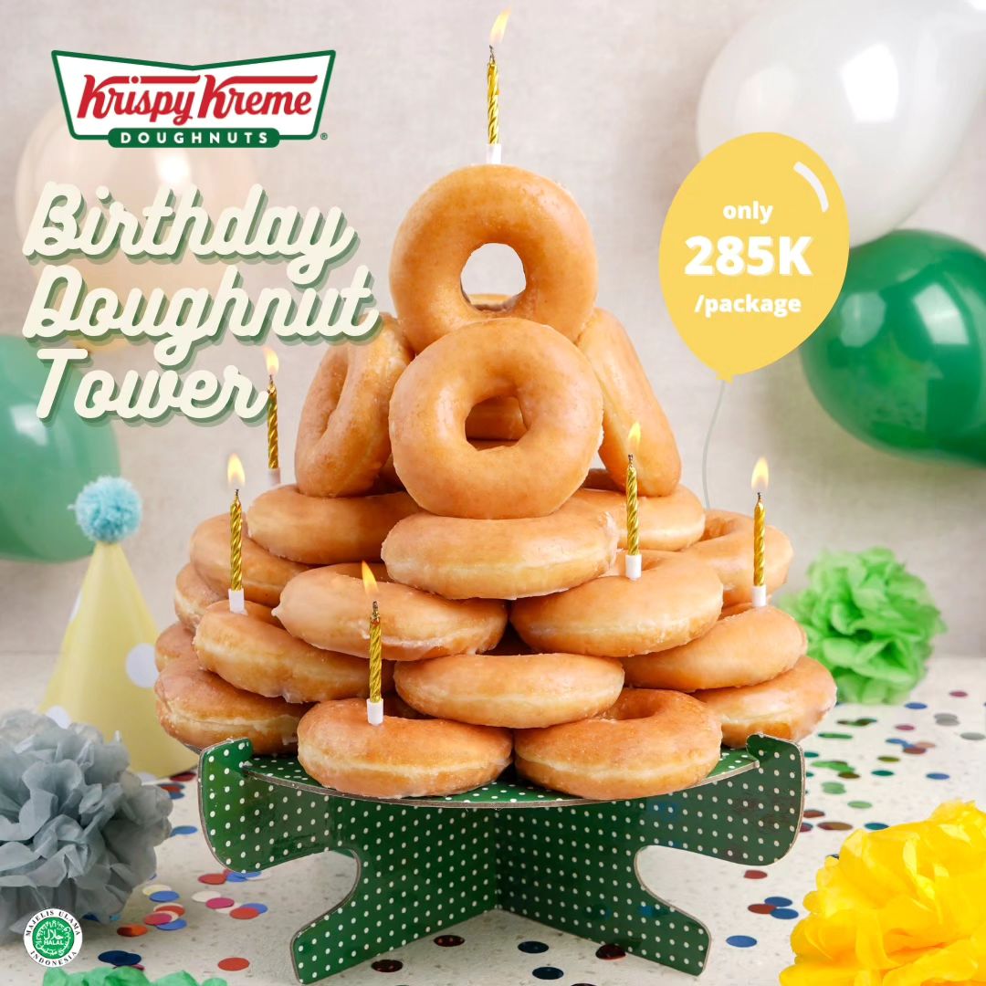 KRISPY KREME Promo BIRTHDAY DOUGHNUT TOWER