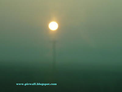 Sun in the beach of Cox's Bazar,Bangladesh