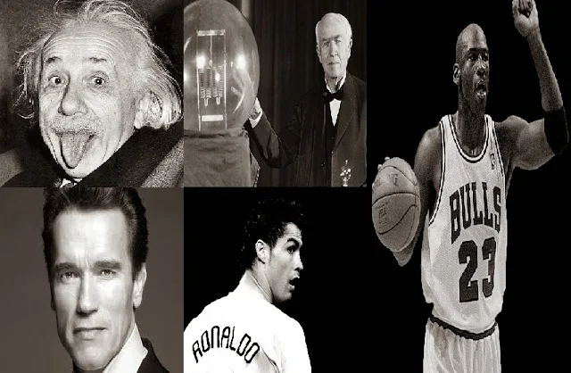 Arnold Schwarzenegger, Cristiano Ronaldo, Michael Jordan, Albert Einstein, Thomas Edison, Beat Talent, Consistency, Persistence, Beliefs, Success, Inspirational, Examples, Motivational, Personal Development, Skills, Self-improvement