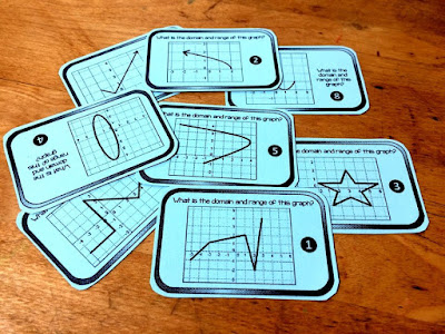 domain and range task cards