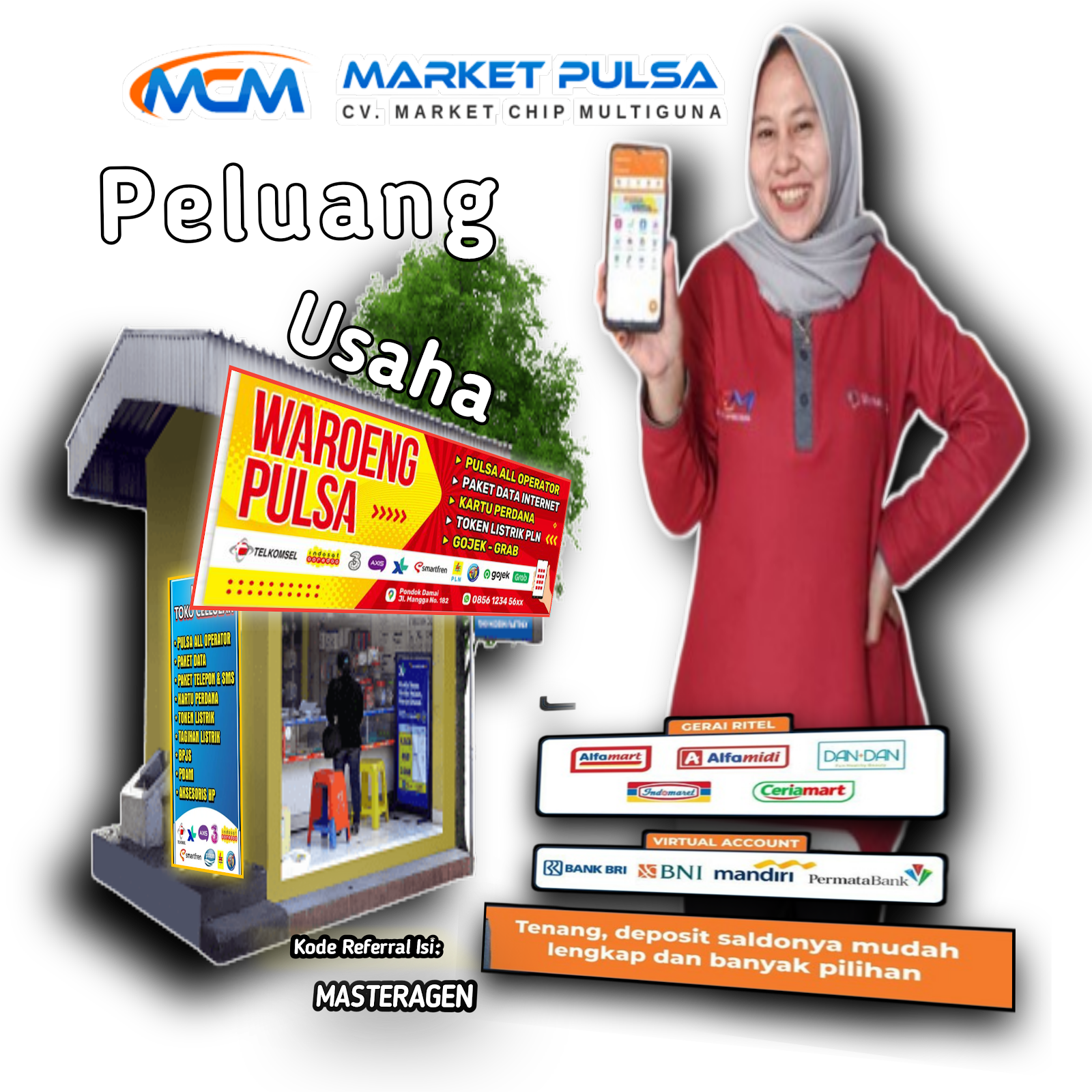 market pulsa official