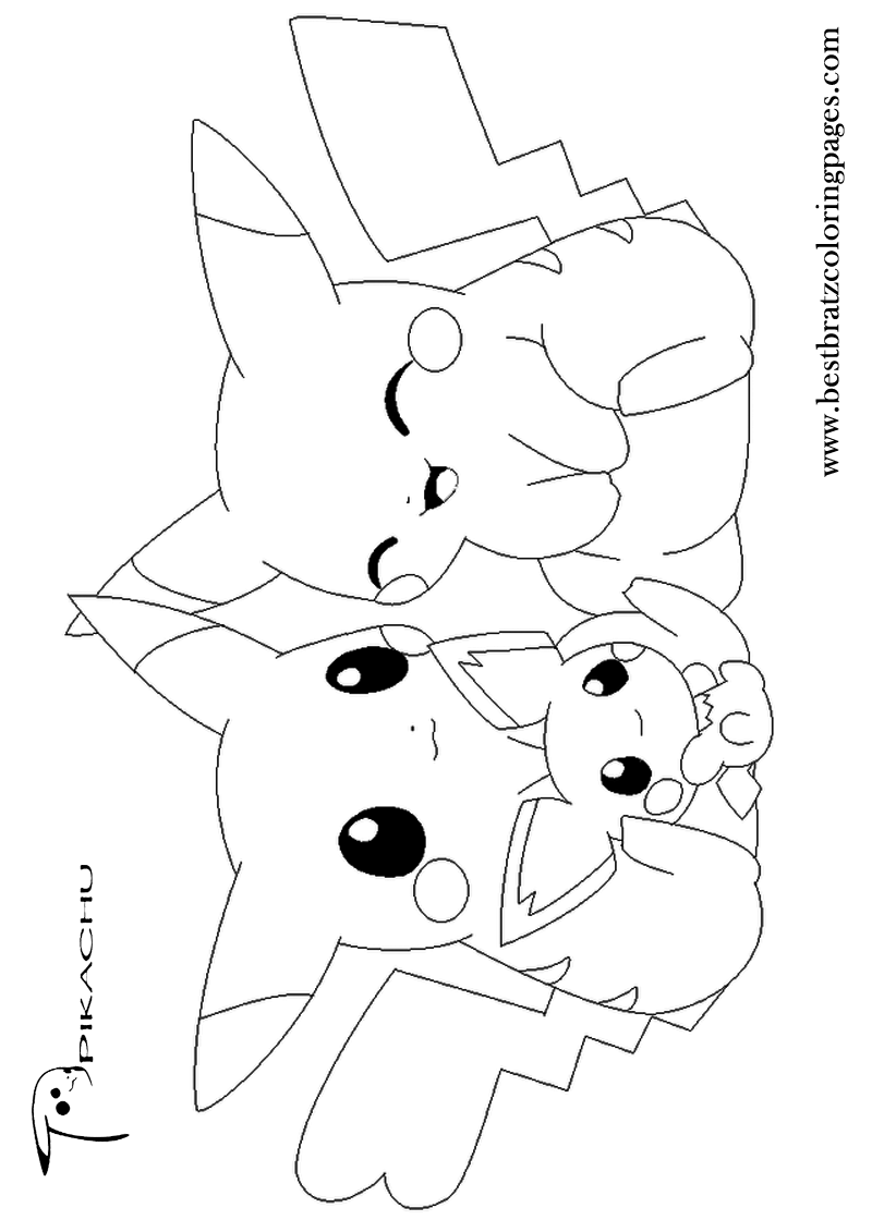 Pikachu Coloring  Pages 