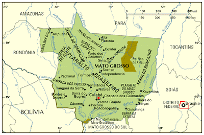 Mato Grosso Mapa da Cidade