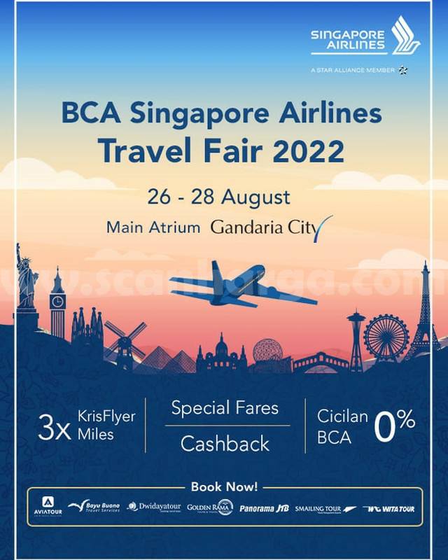 BCA Singapore Airlines Travel Fair 2022 at GANDARIA CITY