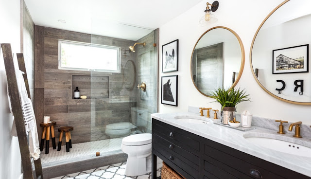 renovated  non  worried for  first establish a budget before full-scale remodeling, you should pick a style bathrooms