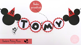 Banderín Mickey mouse personalizado