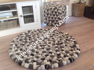 wool felt balls rugs suppliers in india