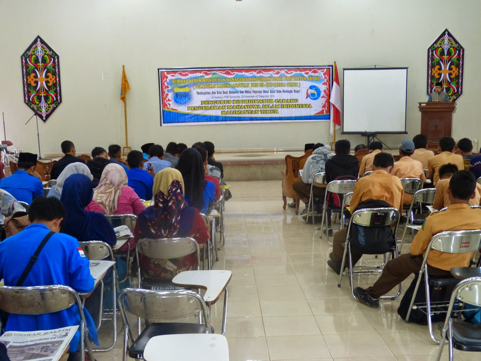 Seminar dan Pembukaan PKL PMII Kaltim Dipadati Peserta