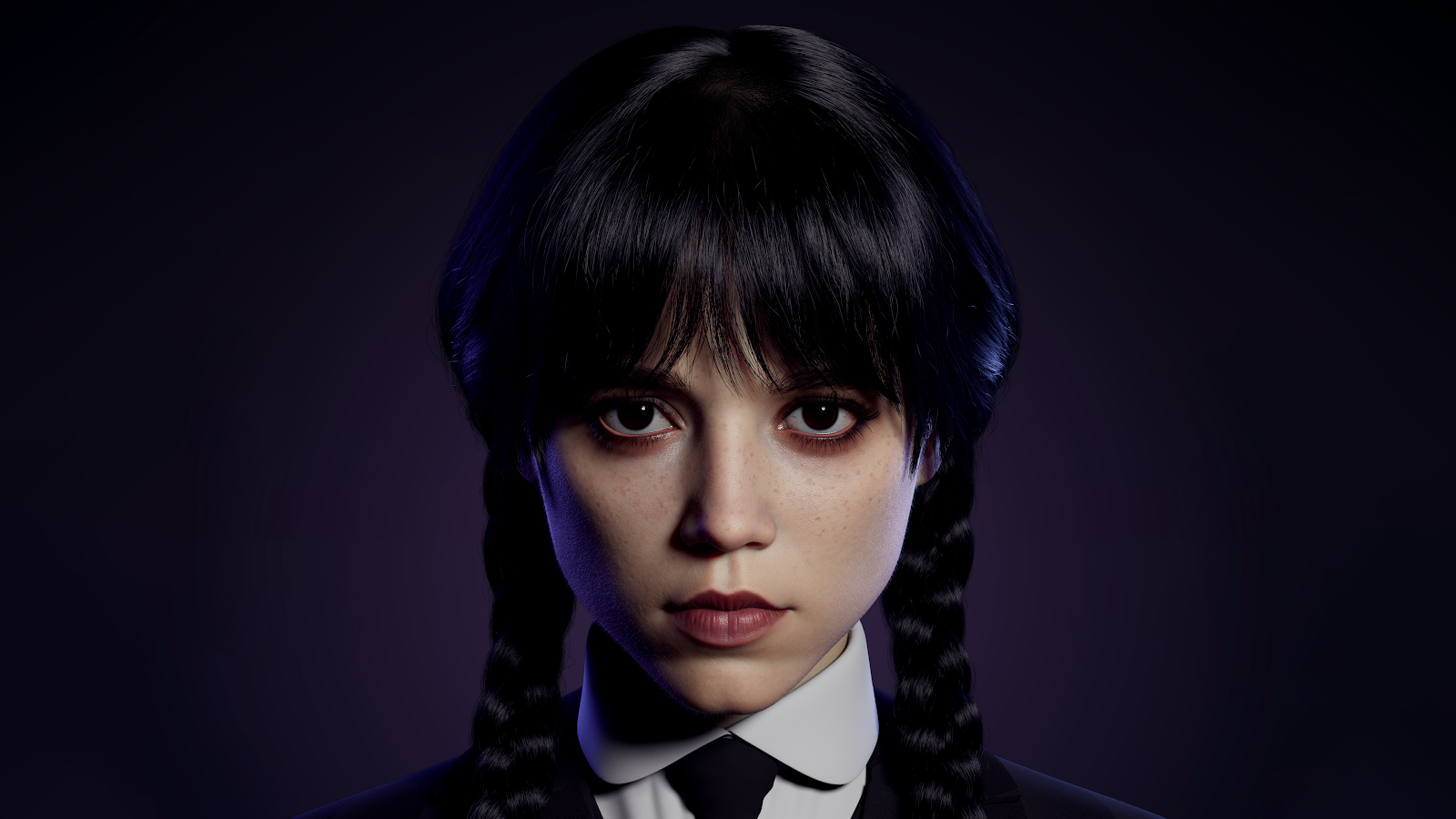 Wednesday Addams AI Digital Art Wallpaper HD Artist 4K Wallpapers Images  Photos and Background  Wallpapers Den