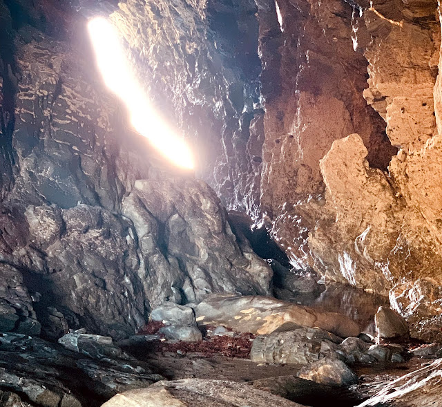 Cave on Tintagel beach