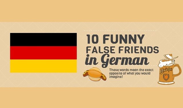 Image: 10 Funny False Friends in German #infographic