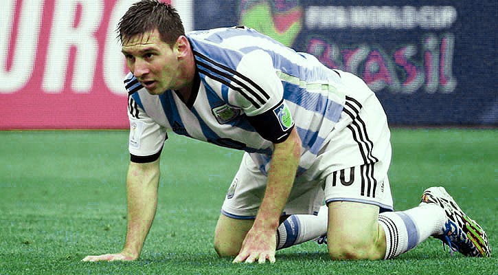 Argentine captain Lionel Messi missed the chance to return to equality of opportunity