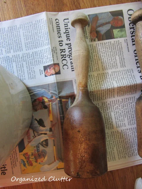 Coconut Oil On Vintage Wooden Utensils