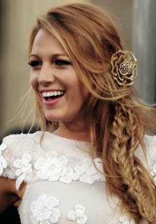 Bridal hairstyles side swept for wedding