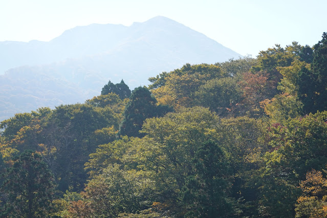 鳥取県西伯郡大山町大山　鳥取県道158号大山口停車場大山線からの眺望