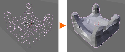 Point Cloud to Mesh Blender Point Cloud to Mesh Blender