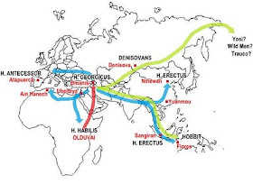 homo habilis dispersion across the globe