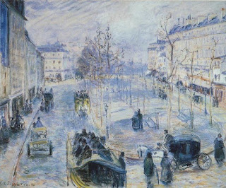 Boulevard de Clichy, Winter, Sunlight Effect, 1880