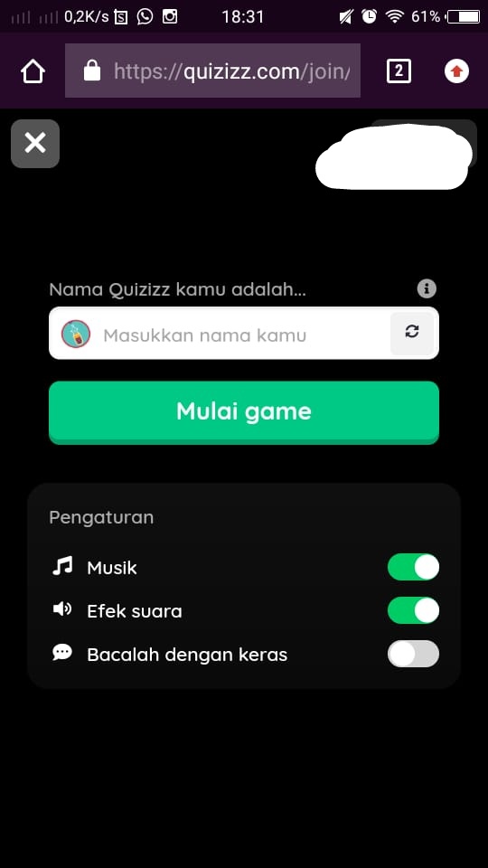 PETUNJUK MENGGUNAKAN QUIZIZZ