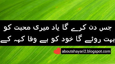 Sad Poetry in Urdu | 2 Line Poetry