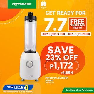 XTREMEappliances, 7.7 Shopee Free Shipping Fiesta, Personal Blender