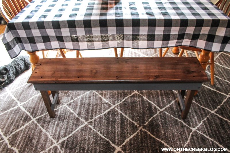 Building A Simple Handmade Bench | On The Creek Blog // www.onthecreekblog.com