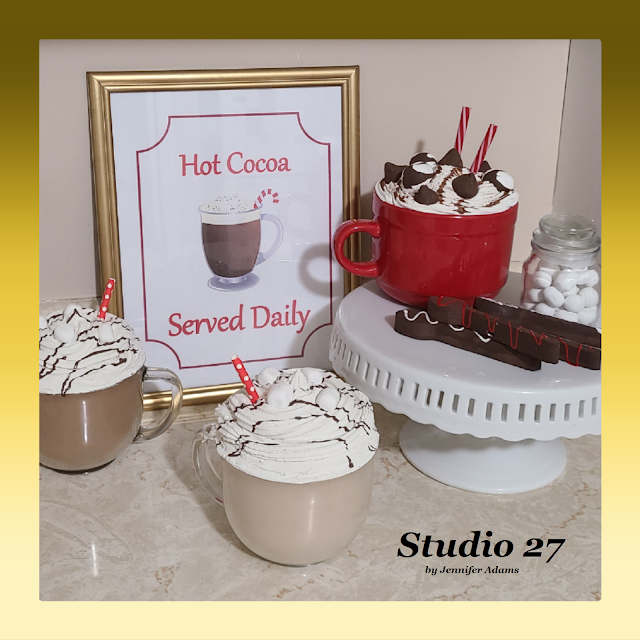 Fake Bake Faux Food Hot Chocolate Decor