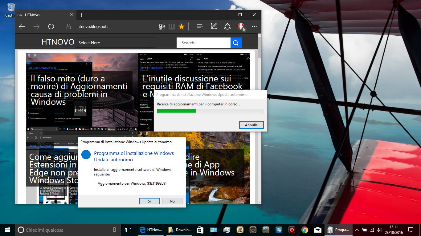 Come installare manualmente gli Aggiornamenti di Windows 10 HTNovo