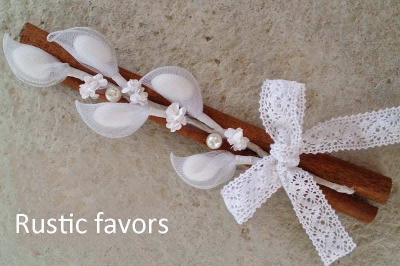 Favors for rustic wedding