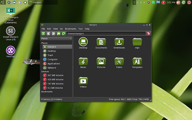 Manjaro LXQt Dark 16.04 Preview