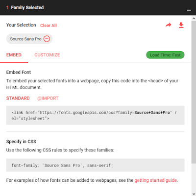 Embed Custom Fonts di Google Fonts