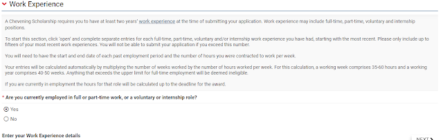 step to apply for chevening scholarship